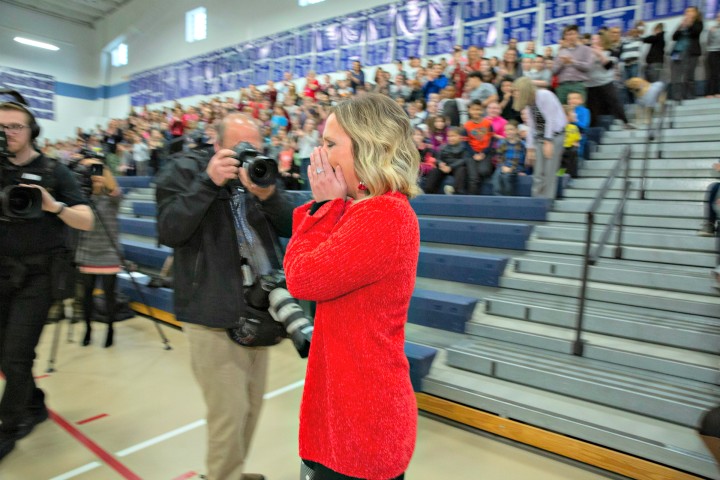 Frankfort 2018 Angie Beavin walks to front