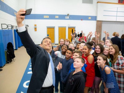 Frankfort 2018 Governor Matt Bevin selfie