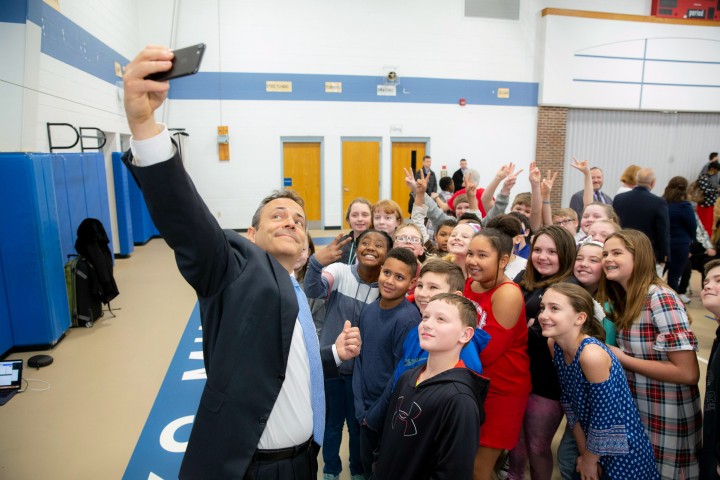 Frankfort 2018 Governor Matt Bevin selfie