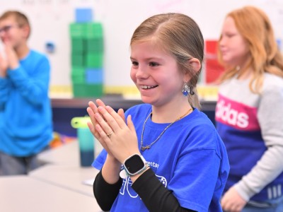 GCES Angela Fowler classroom ovation