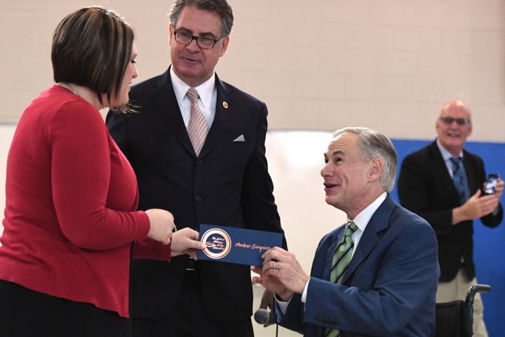 Governor Greg Abbott Amber Simpson Gary Stark