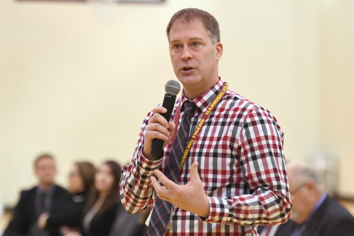 Harrisburg 2017 principal Darren Ellwein