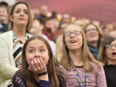 Harrisburg 2017 students wait