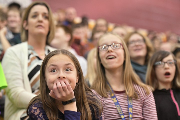 Harrisburg 2017 students wait