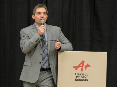 Haslett HS principal Bart Wegenke