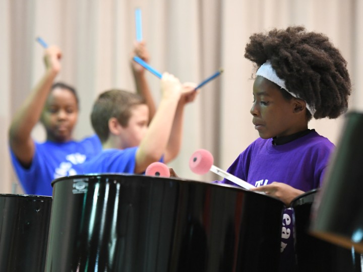 Havre de Grace students drumming