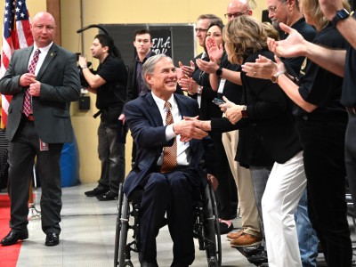 Helena Park Greg Abbott arrives