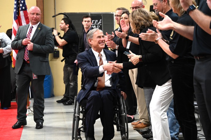 Helena Park Greg Abbott arrives