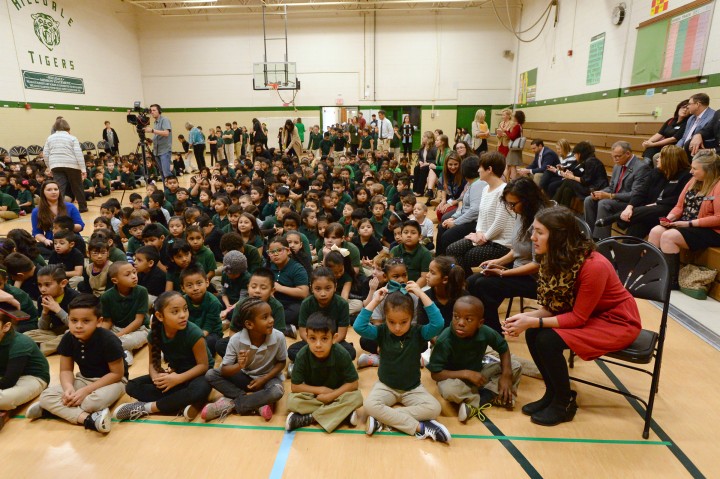 Hilldale Elementary ready for assembly