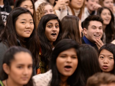 International school students react 2