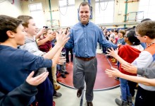 James Moonan high fives