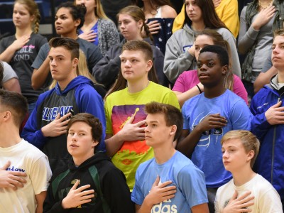 Jamestown 2017 students pledge of allegiance