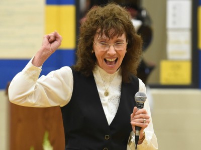 Jane Foley at Saco Middle School