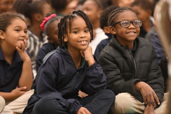 Jeanerette students listen