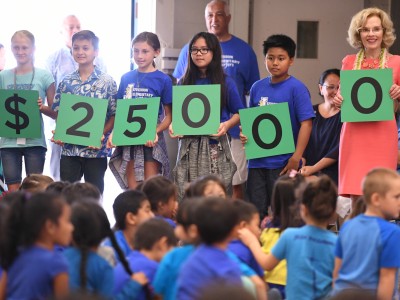 Jefferson Elementary students spell 25000