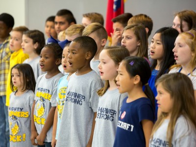 Joe Mathias choir performs