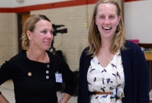 Josie Igielski and Principal Deborah Hoffman