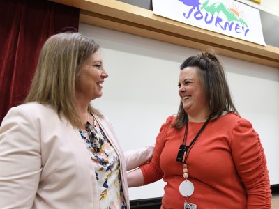 Journey Becky Junge principal congratulations