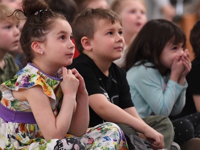 Journey students watch video