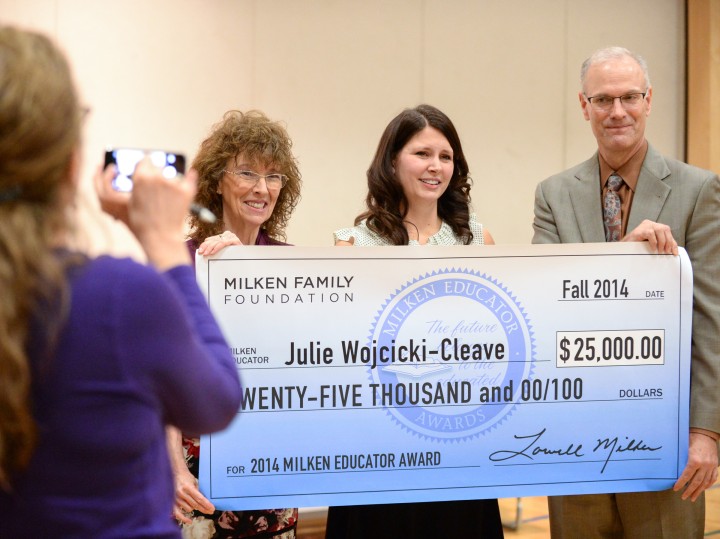 Julie Cleave with Jane Foley and Rob Saxton