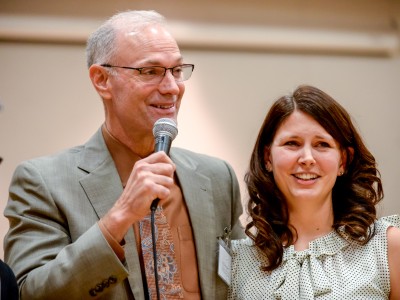 Julie Cleave with Rob Saxton