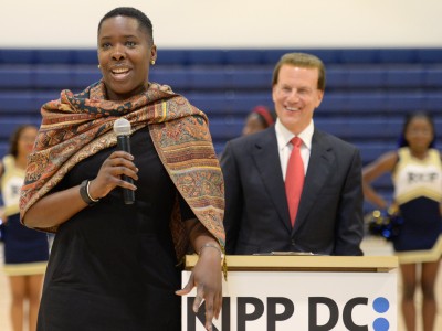 KIPP DC College Prep Principal Jessica Cunningham accepts Milken Educator Award
