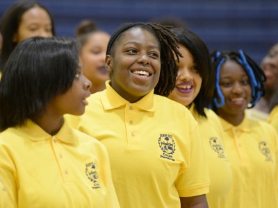 KIPP DC College Prep choir at Milken Educator Award notification Jessica Cunningham