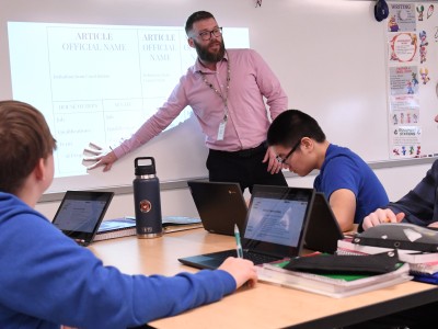 KY Ballyshannon Kevin Dailey classroom