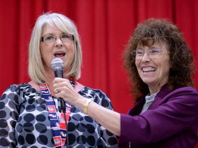 Karen Krantz with Dr Jane Foley