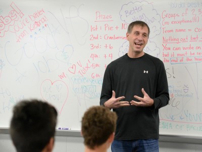 Kevin Tobe teaching