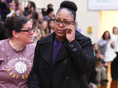 Lafayette 2017 Angela Boxie walks to front
