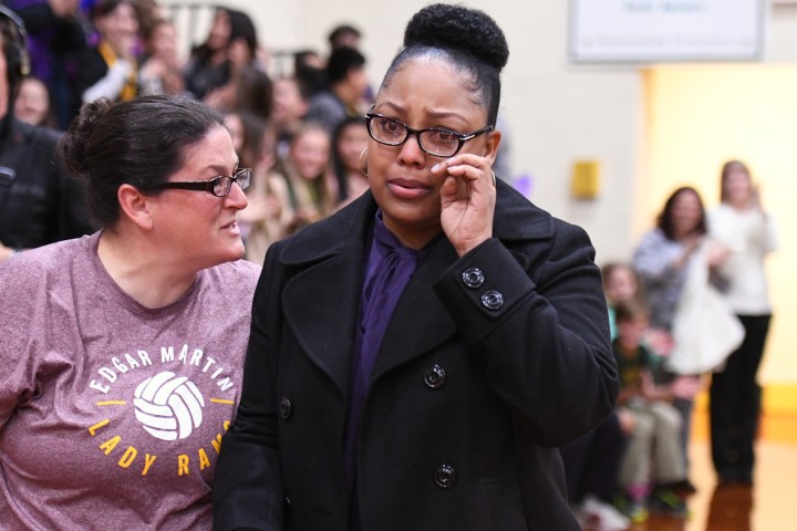 Lafayette 2017 Angela Boxie walks to front