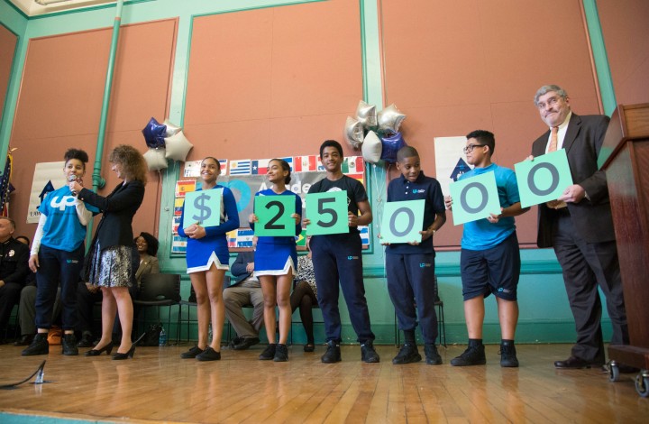 Lawrence 2017 UP Academy Leonard students spell 25000 2