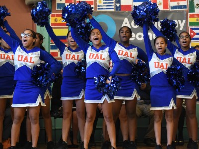 Lawrence 2017 cheerleaders UP Academy Leonard