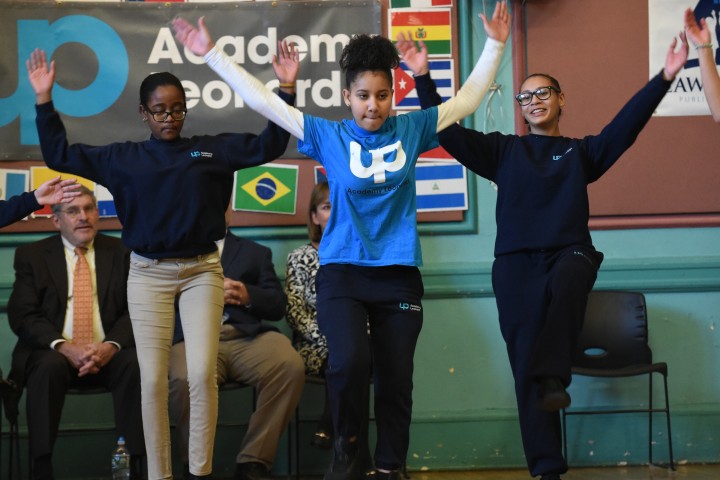 Lawrence 2017 step team UP Academy Leonard