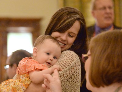 Lindsey Bibler with baby