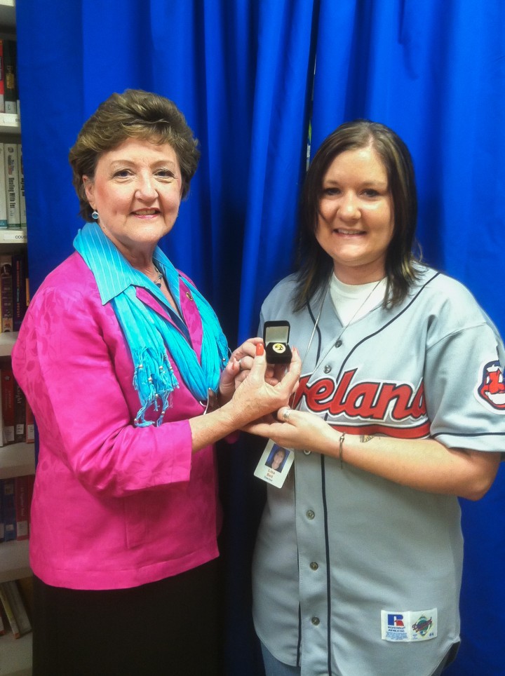 Lisa Bell pinning 1 AP