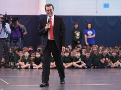 Lowell Milken addresses Davies assembly 2