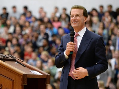 Lowell Milken at assembly
