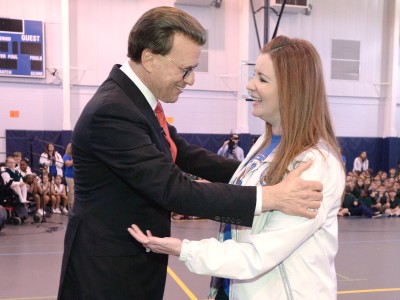 Lowell Milken with Catherine Randall