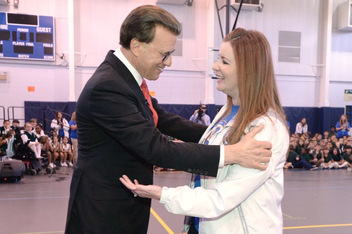 Lowell Milken with Catherine Randall