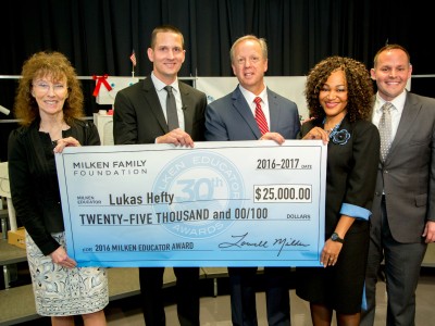 Lukas Hefty check dignitaries