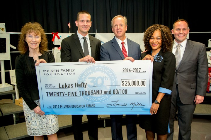 Lukas Hefty check dignitaries