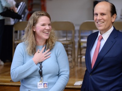 Maggie Hawk and Mike Milken