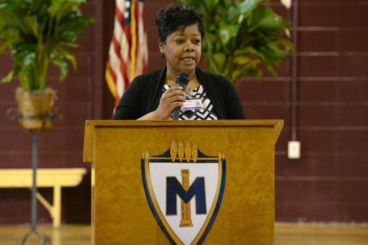 Magnolia Middle School principal Angela McQuarley
