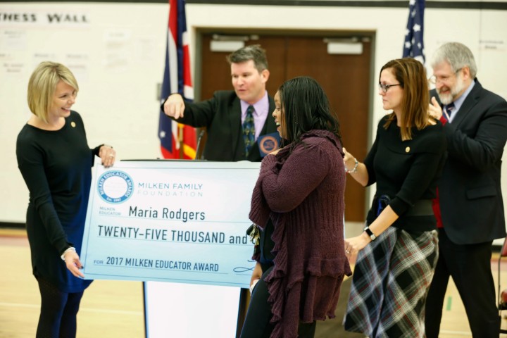 Maple Heights 2017 Maria Rodgers sees check