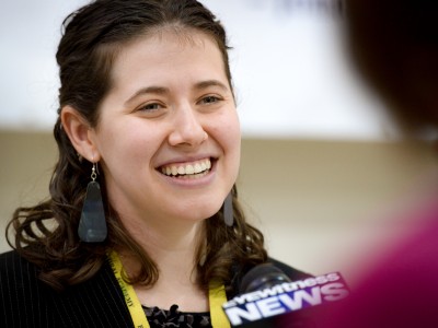 Marielle Emet interviewed by media