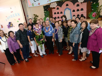 Masaru Uchino with Milken Educators