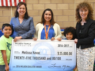 Melissa Kovac check with kids