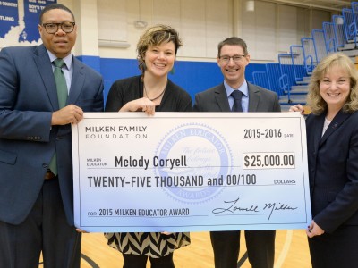 Melody Coryell with state dignitaries